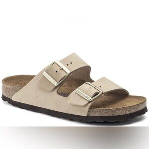 Birkenstock nubuck Arizona soft bed sandal